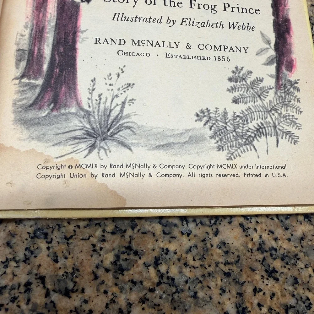 Vintage Once Upon A Time Rand McNally Junior Elf 1960 Hardcover Fairy Tale Book